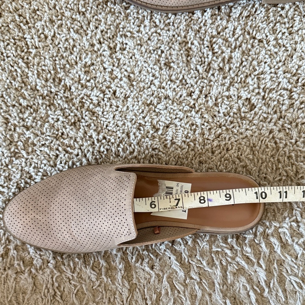 Indigo Brown Perforated Mules Brushed Suede NWT size 8 - Picture 8 of 14